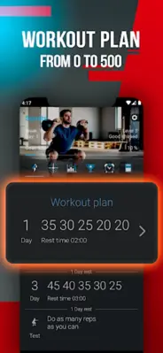 500 Squats Home Workout android App screenshot 4